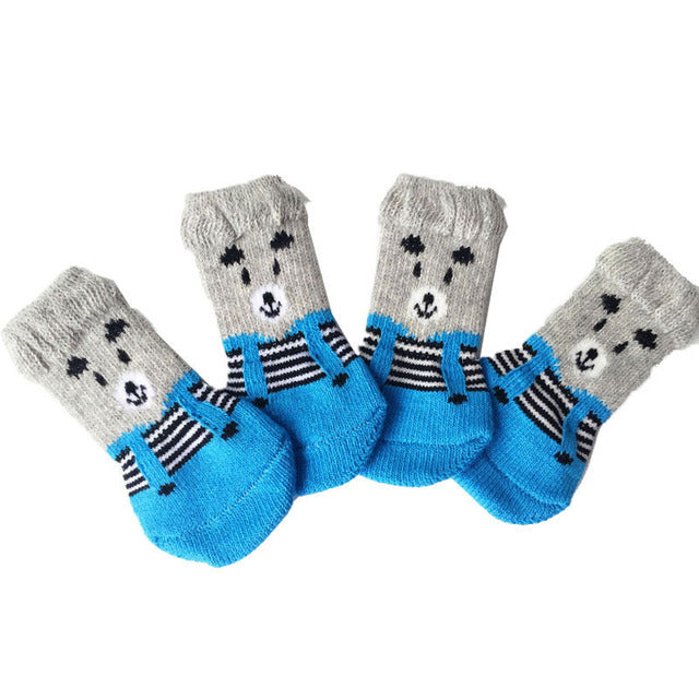 Pet Socks (Knitted 4Pc Set)