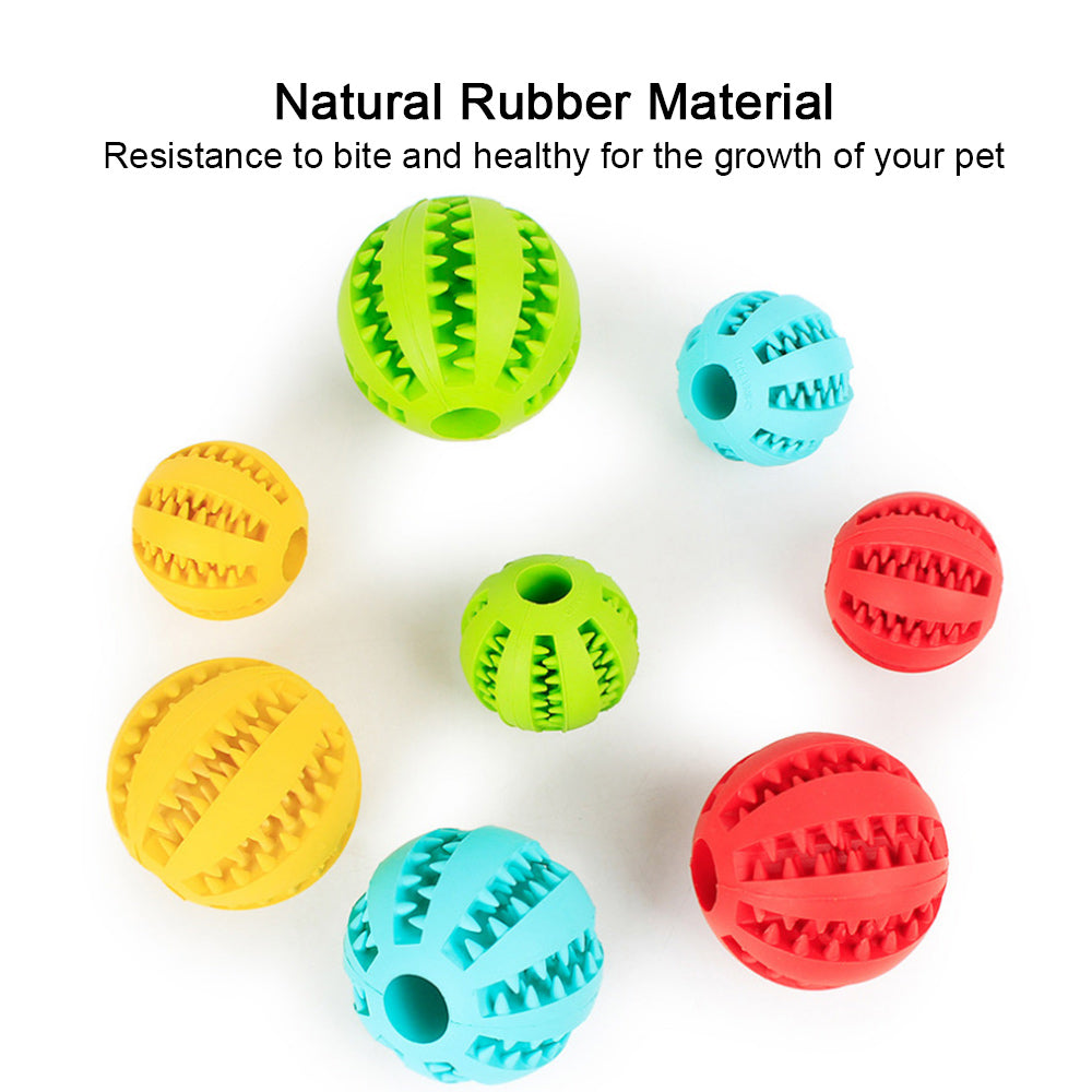 Rubber Ball Dog Toy (Snack Friendly)