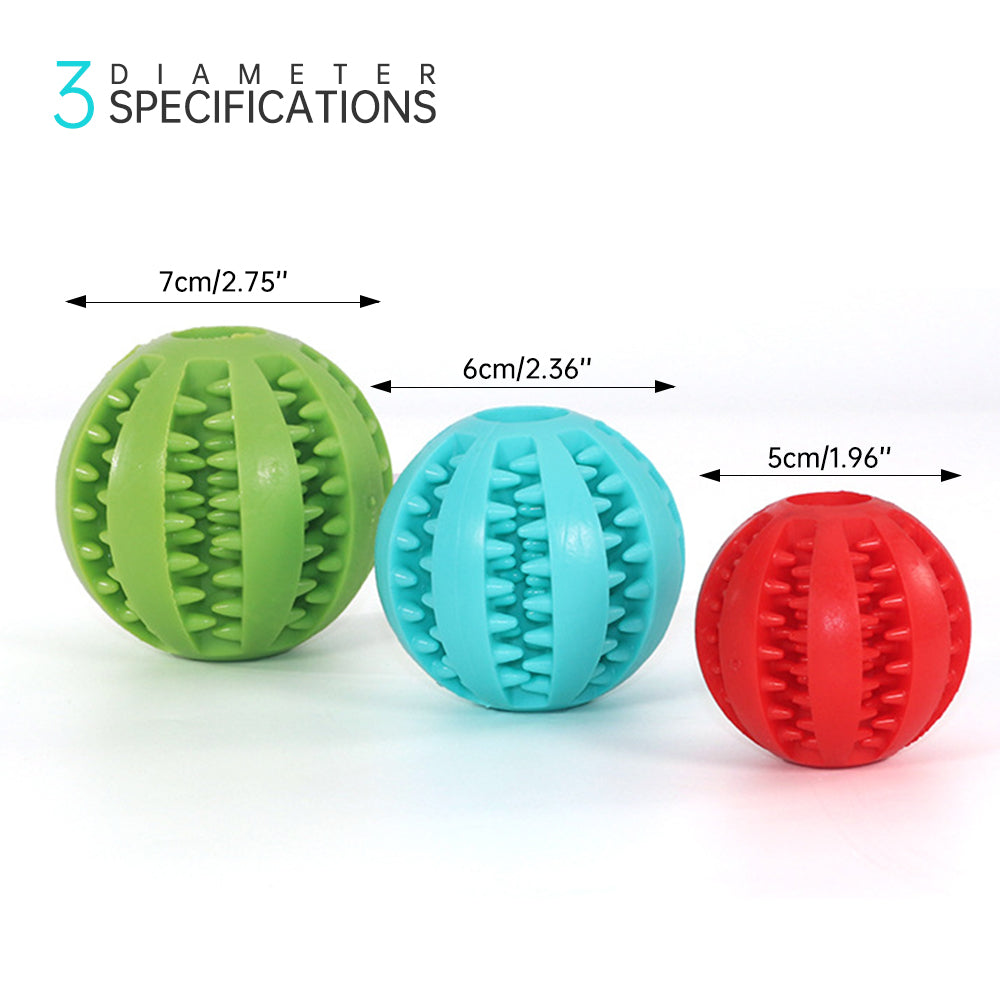Rubber Ball Dog Toy (Snack Friendly)