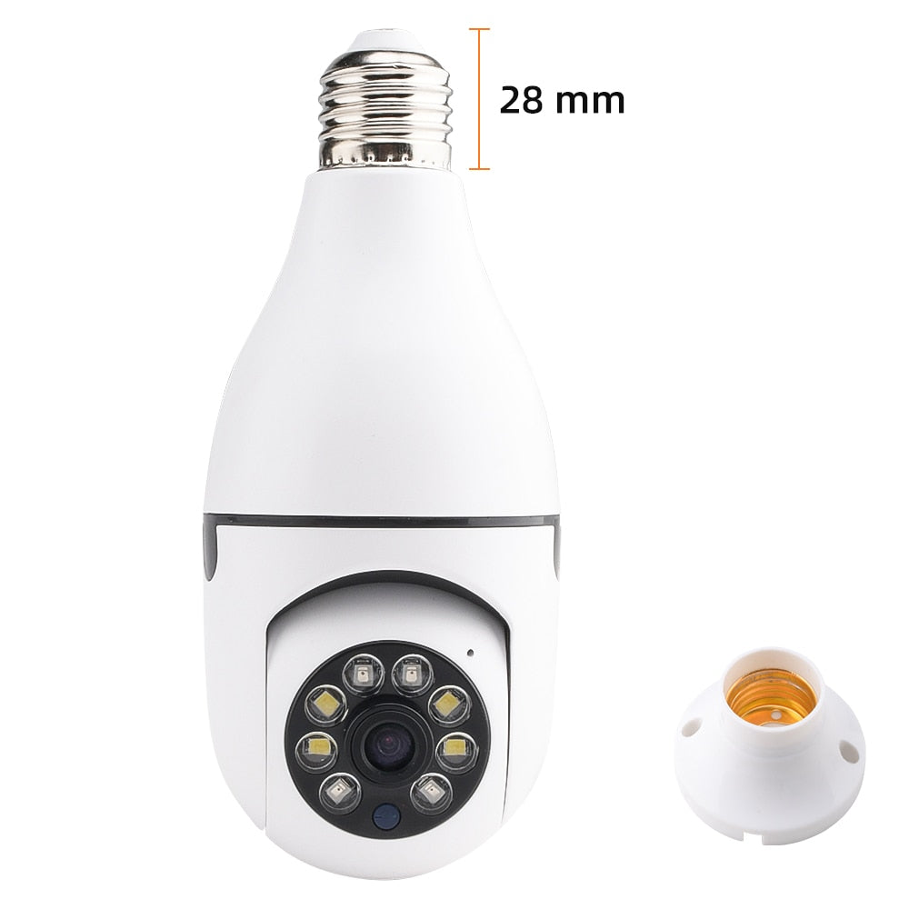 Light Bulb Camera (360° Rotation & Night Vision)