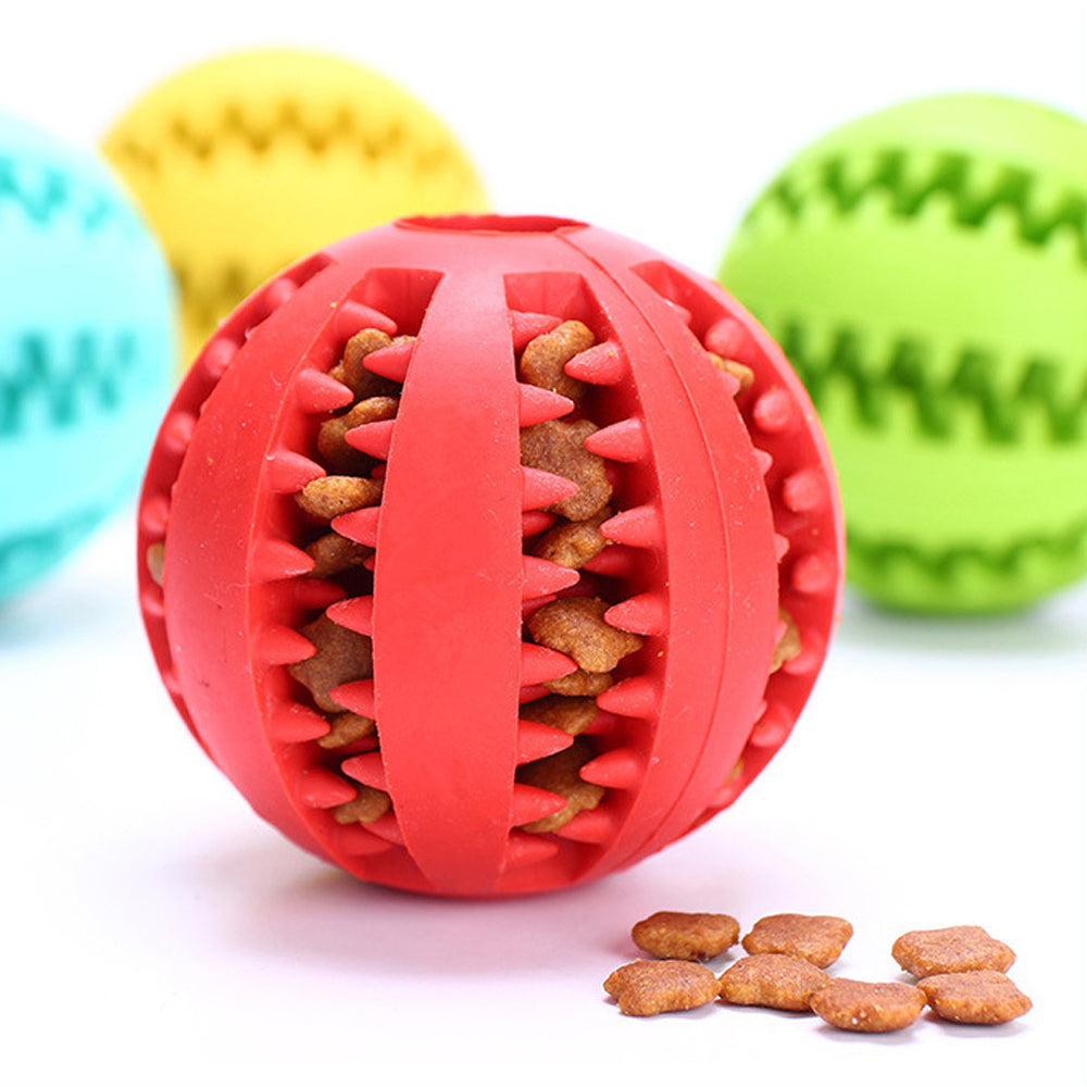 Rubber Ball Dog Toy (Snack Friendly)