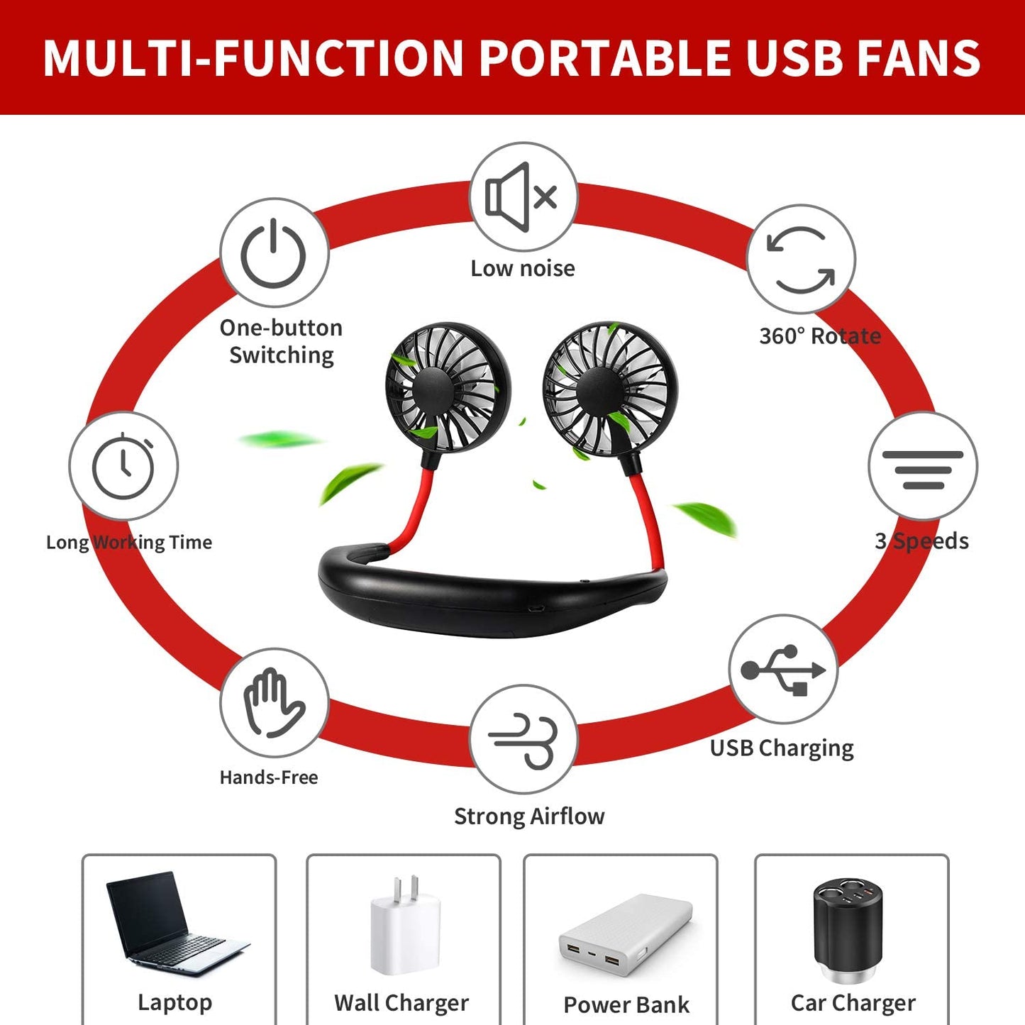 Portable Neck Fan